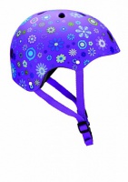 шлем globber printed helmet junior flowers purple